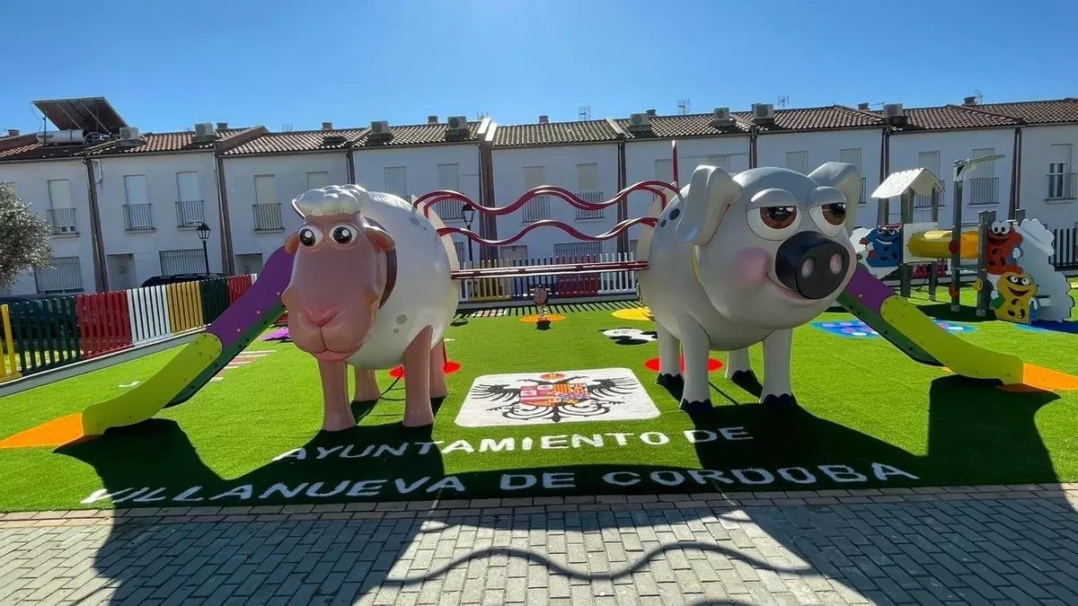 instalación de parque infantil y calistenia en Villanueva de Córdoba