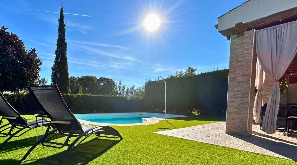 jardín en verano