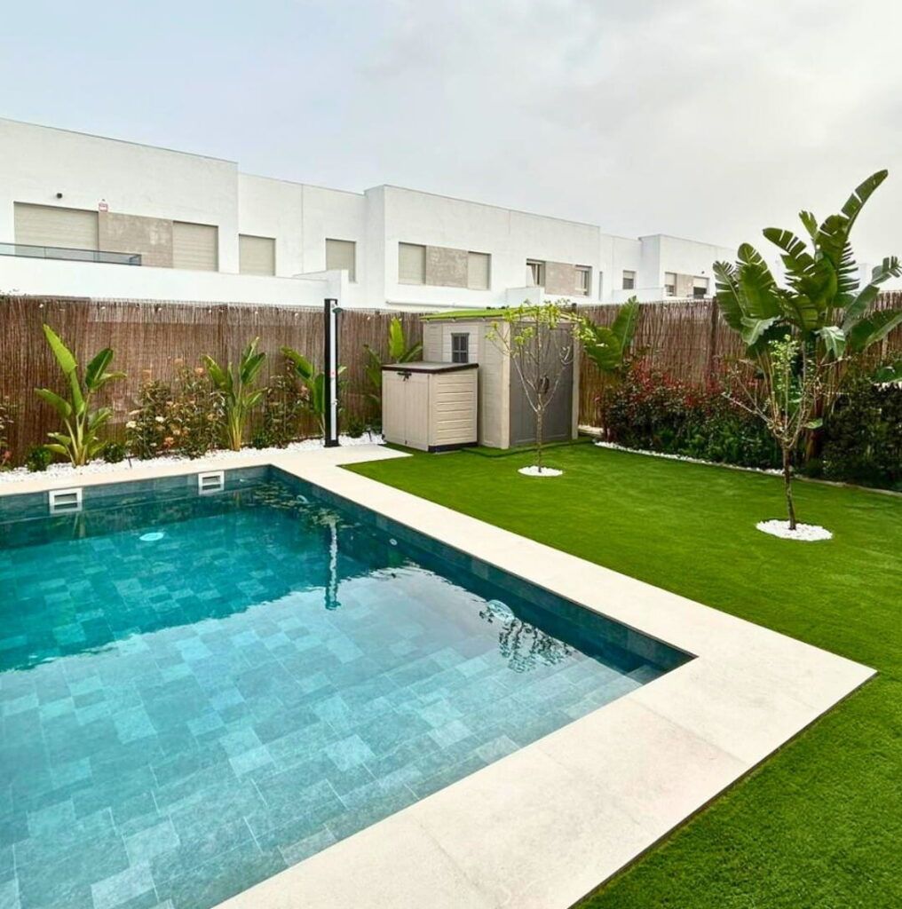jardín en verano 